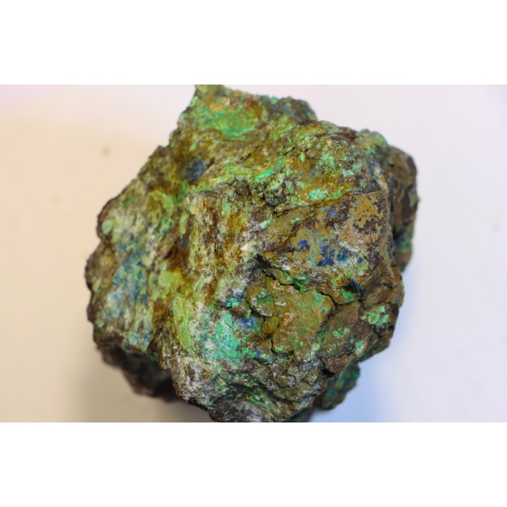 fossil wood with azurite malachite inclued