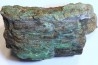 superbe bois fossile en azurite malachite