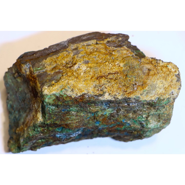 fossil wood with azurite malachite inclued