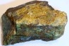 superbe bois fossile en azurite malachite