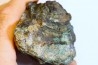 superbe bois fossile en azurite malachite