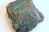 superbe bois fossile en azurite malachite