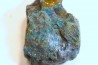 superbe bois fossile en azurite malachite