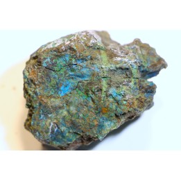 fossil wood with azurite malachite inclued