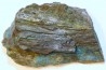 superbe bois fossile en azurite malachite