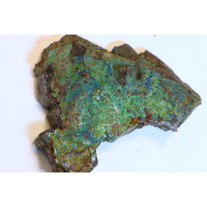 fossil wood with azurite malachite inclued