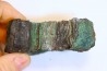 fossil wood with azurite malachite inclued