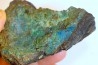 fossil wood with azurite malachite inclued