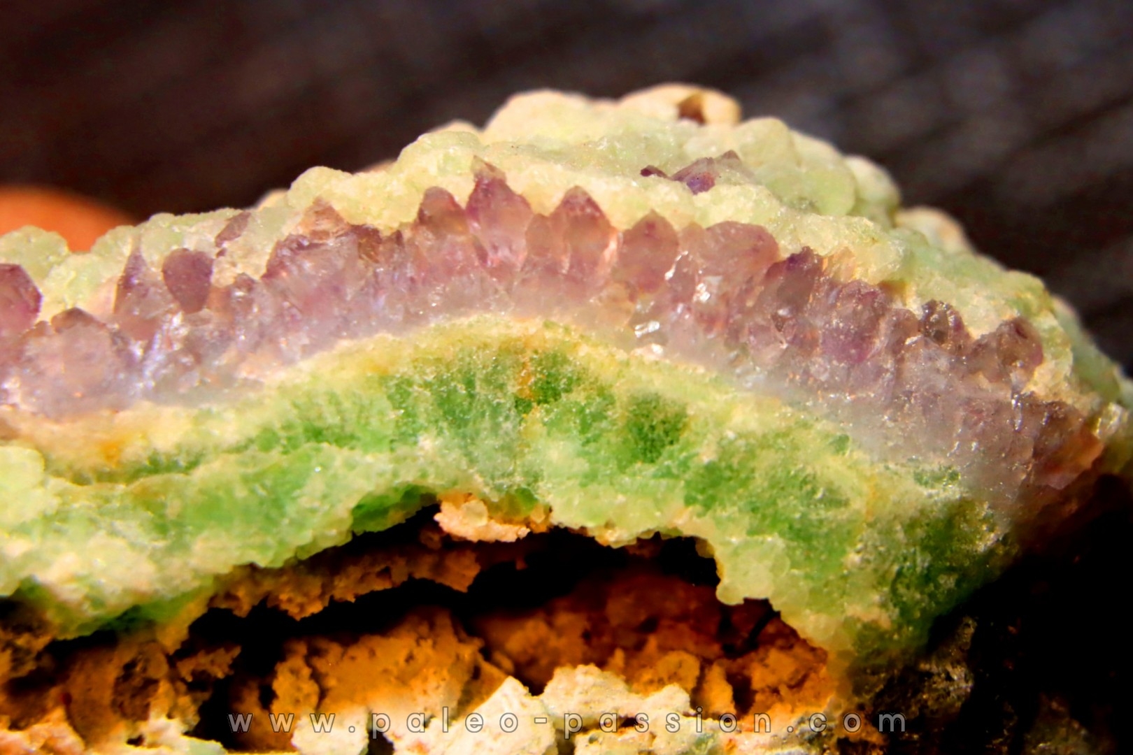AMETHYSTE WITH botryoidal FLUORITE Nancy Hanks Claim Mesa Co., Colorado -USA