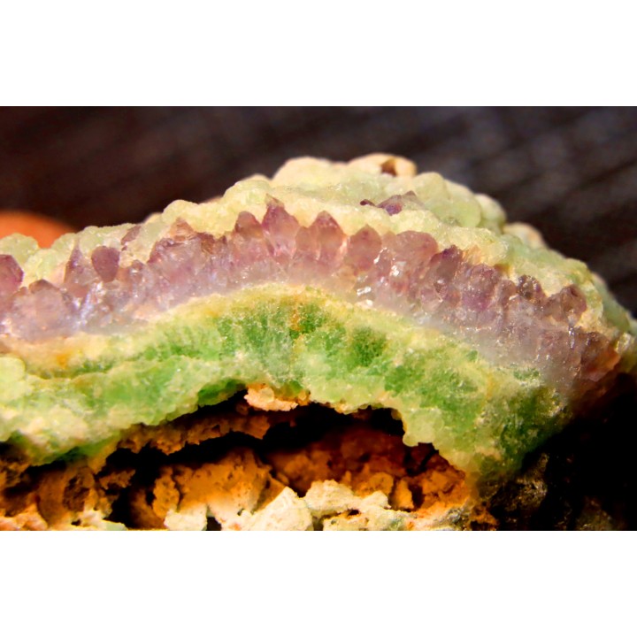 AMETHYSTE et FLUORITE botryoidale- Nancy Hanks Claim  Mesa Co., Colorado -USA
