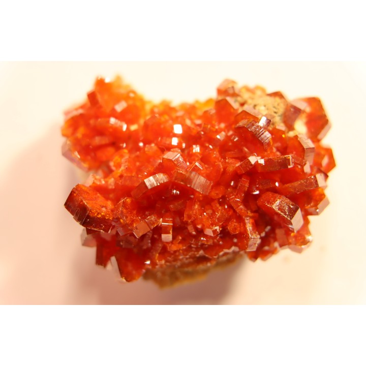 VANADINITE sur BARYTE// Mibladen, Morocco