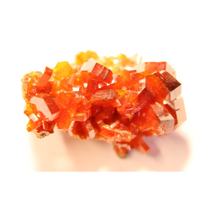 VANADINITE sur BARYTE- Mibladen, Maroc