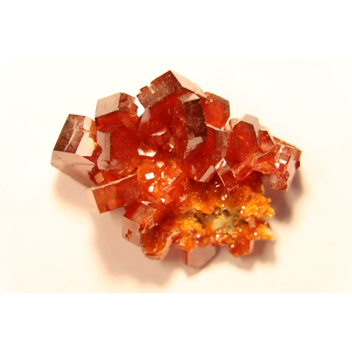 VANADINITE sur BARYTE// Mibladen, Morocco