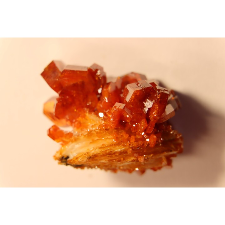 VANADINITE sur BARYTE - Mibladen, Maroc
