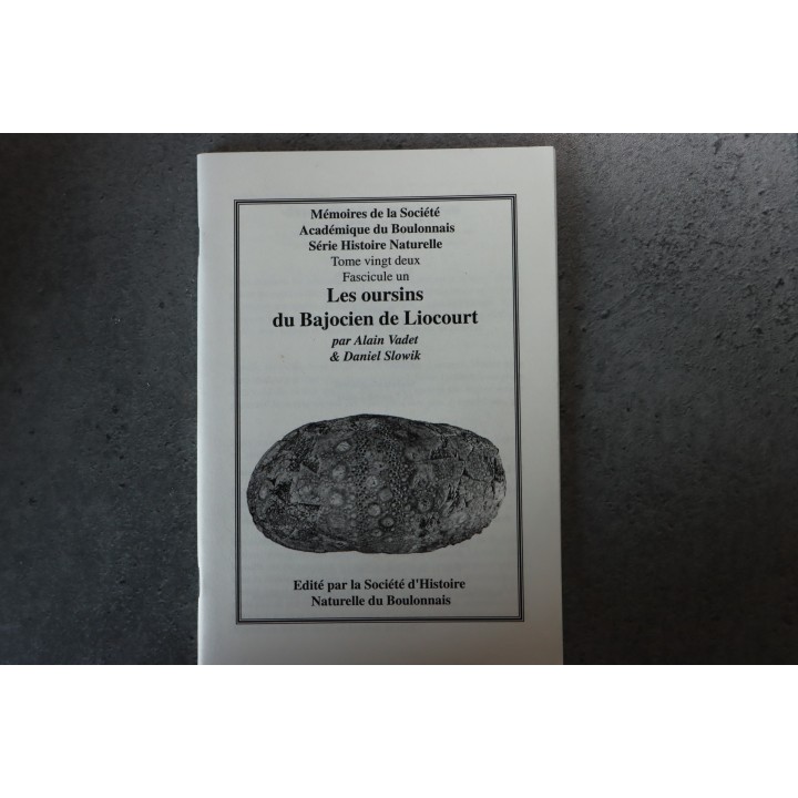 MSAB - A. Vadet & alii, 2001  Les oursins du Bajocien de Liocourt