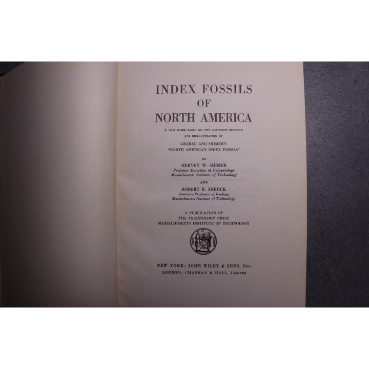 Shimer and Shrock: INDEX FOSSILS OF NORTH AMERICA