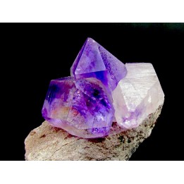 Quartz Amethyst sur gangue