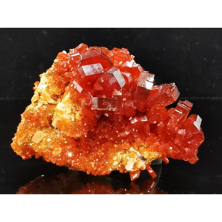 VANADINITE sur BARYTE - Mibladen, Maroc