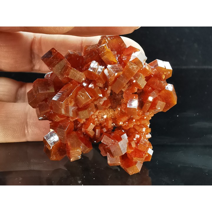 VANADINITE sur BARYTE// Mibladen, Morocco