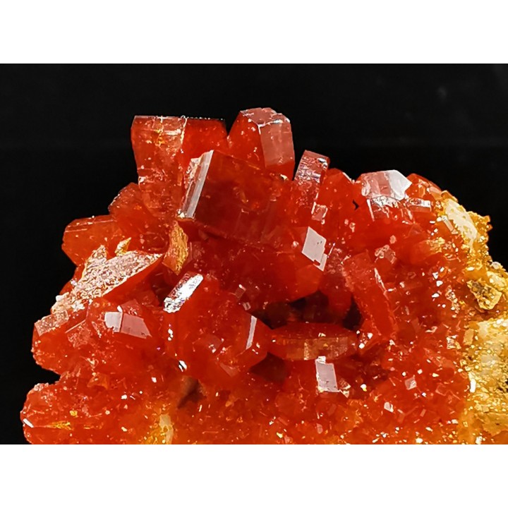 VANADINITE sur BARYTE - Mibladen, Maroc