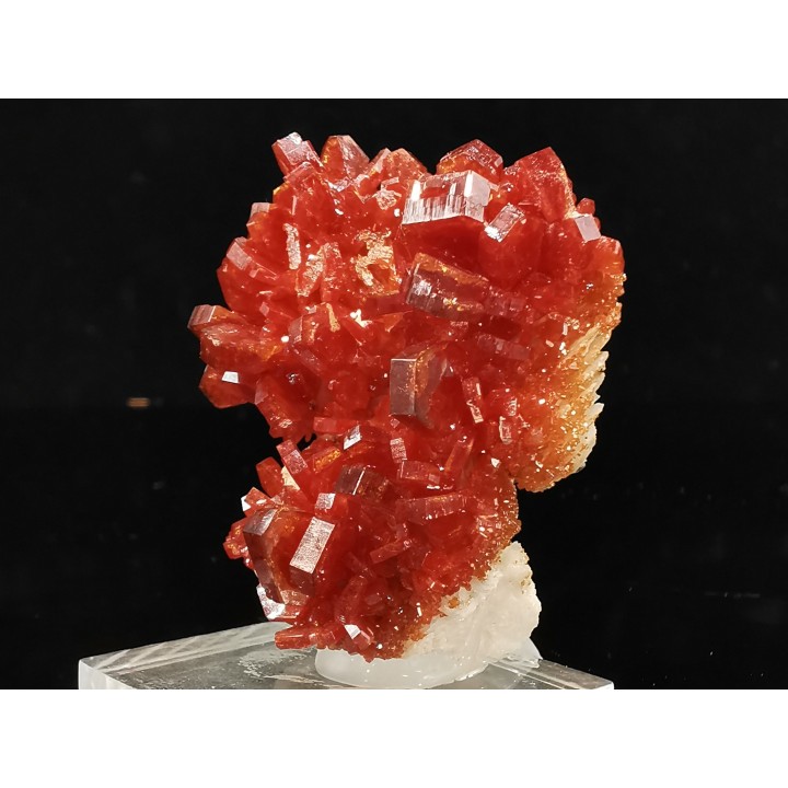 VANADINITE sur BARYTE - Mibladen, Maroc