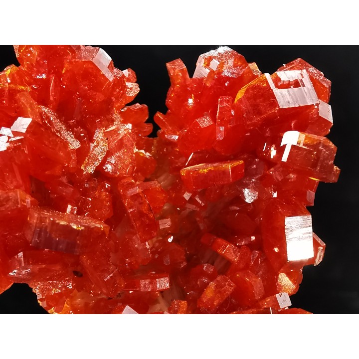 VANADINITE sur BARYTE - Mibladen, Maroc