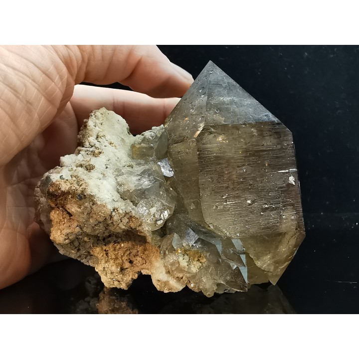 Quartz fumé  Les Rochassiers - MONT BLANC - FRANCE