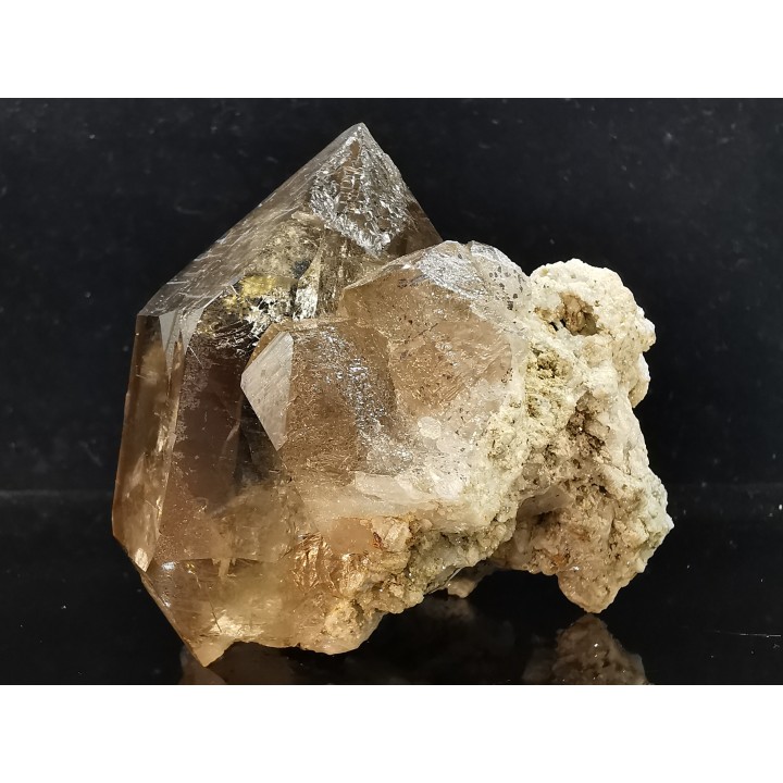 Quartz fumé  Les Rochassiers - MONT BLANC - FRANCE