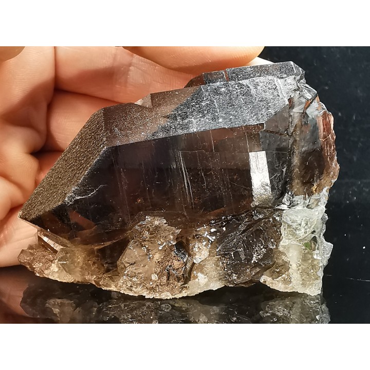 Quartz fumé  Les Rochassiers - MONT BLANC - FRANCE