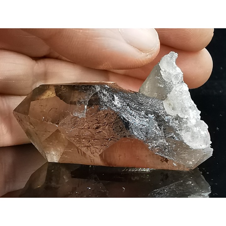 Quartz fumé  Les Rochassiers - MONT BLANC - FRANCE