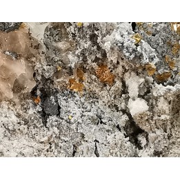 sphalerites orange avec quartz  haus Rappolstein vein,  Sainte Marie Aux Mines, Alsace - FRANCE
