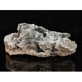 sphalerites orange avec quartz  haus Rappolstein vein,  Sainte Marie Aux Mines, Alsace - FRANCE