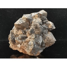 Hematite sur Quartz fumé  "cote 900", Sainte Marie aux Mines, Alsace - FRANCE