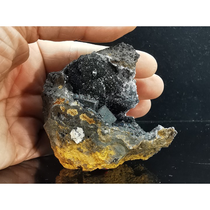 Fluorite et quartz  le Franciman mine  Sint Jean de Jeannes, Paulinet - Tarn - FRANCE