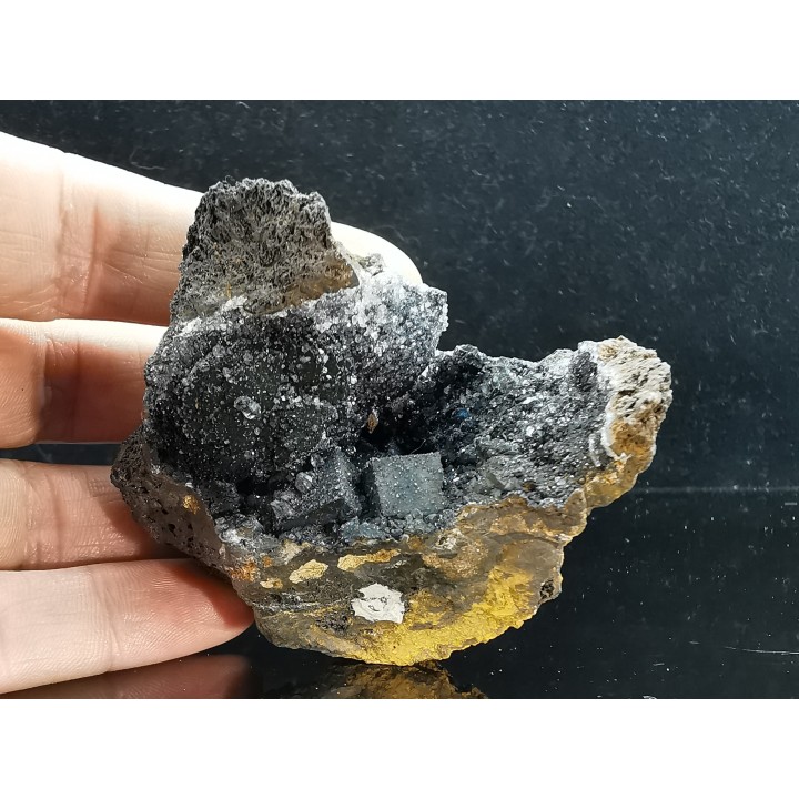 Fluorite et quartz  le Franciman mine  Sint Jean de Jeannes, Paulinet - Tarn - FRANCE