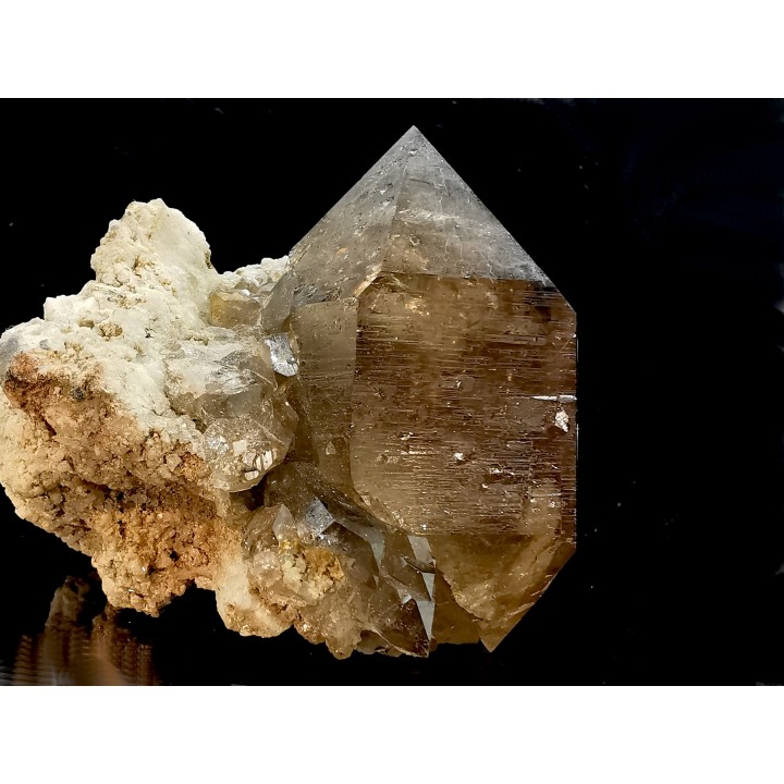 Quartz fumé  Les Rochassiers - MONT BLANC - FRANCE
