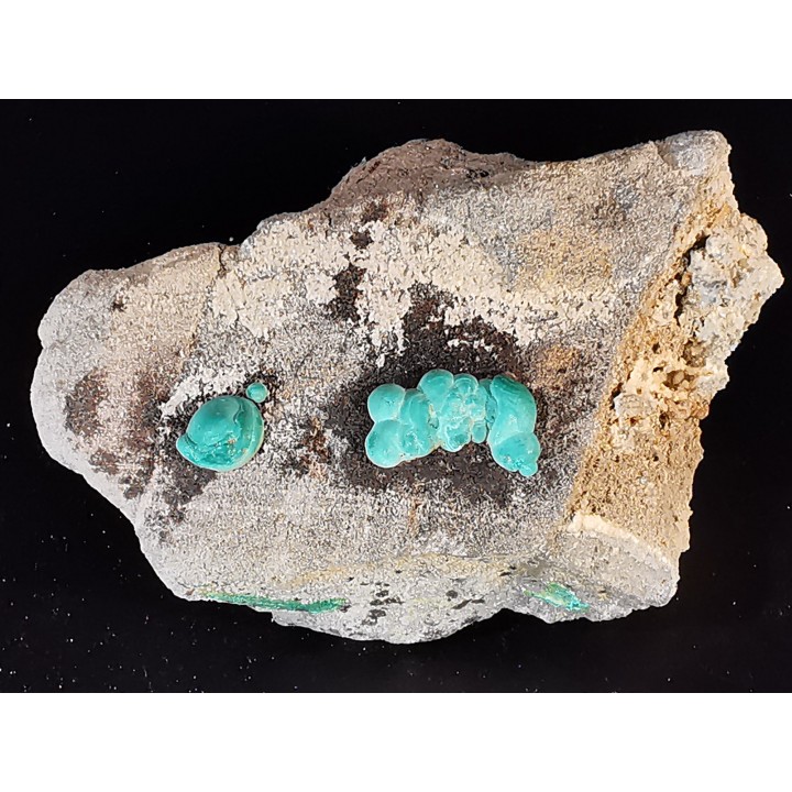 Malachite - Quartz  Bouque payrol, Camares,  Aveyron,  France