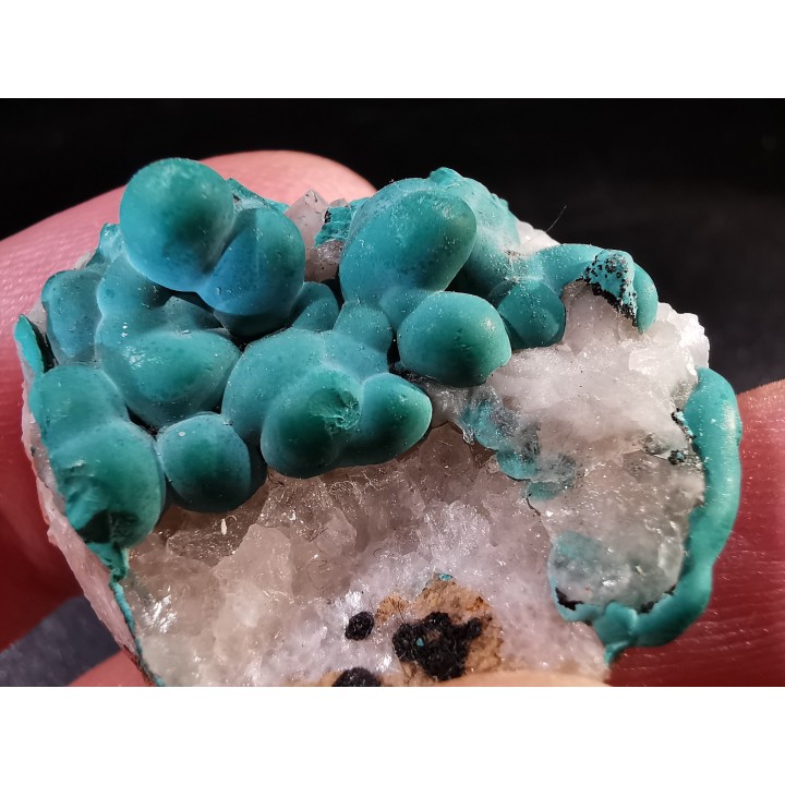 Malachite - Quartz  Bouque payrol, Camares,  Aveyron,  France