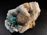 Malachite - Quartz  Bouque payrol, Camares,  Aveyron,  France