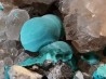 Malachite - Quartz  Bouque payrol, Camares,  Aveyron,  France