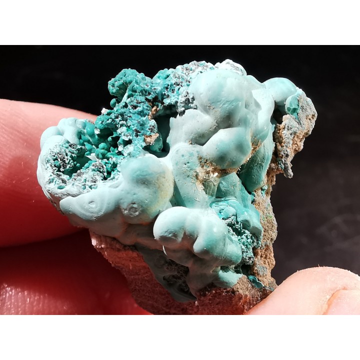 Malachite - Quartz  Bouque payrol, Camares,  Aveyron,  France