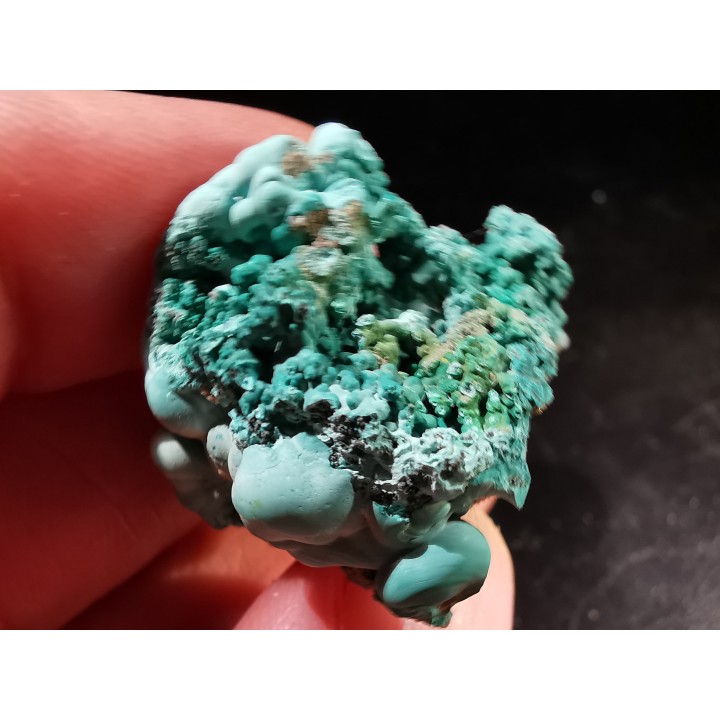 Malachite - Quartz  Bouque payrol, Camares,  Aveyron,  France