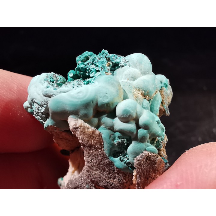 Malachite - Quartz  Bouque payrol, Camares,  Aveyron,  France