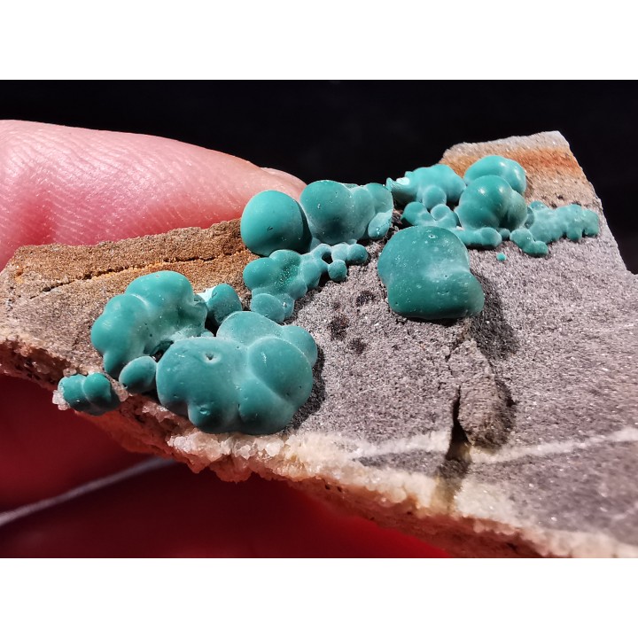 Malachite - Quartz  Bouque payrol, Camares,  Aveyron,  France