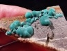 Malachite - Quartz  Bouque payrol, Camares,  Aveyron,  France