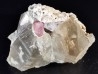 Tourmaline rubellite sur quartz Pakistan