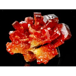 VANADINITE sur BARYTE// Mibladen, Morocco