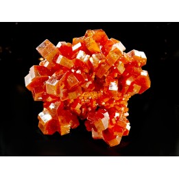 VANADINITE sur BARYTE// Mibladen, Morocco