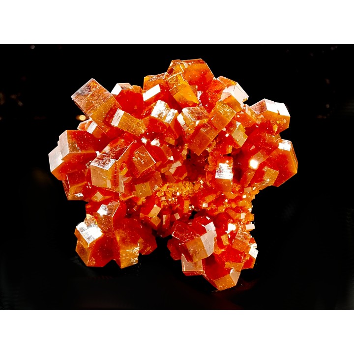VANADINITE sur BARYTE - Mibladen, Maroc
