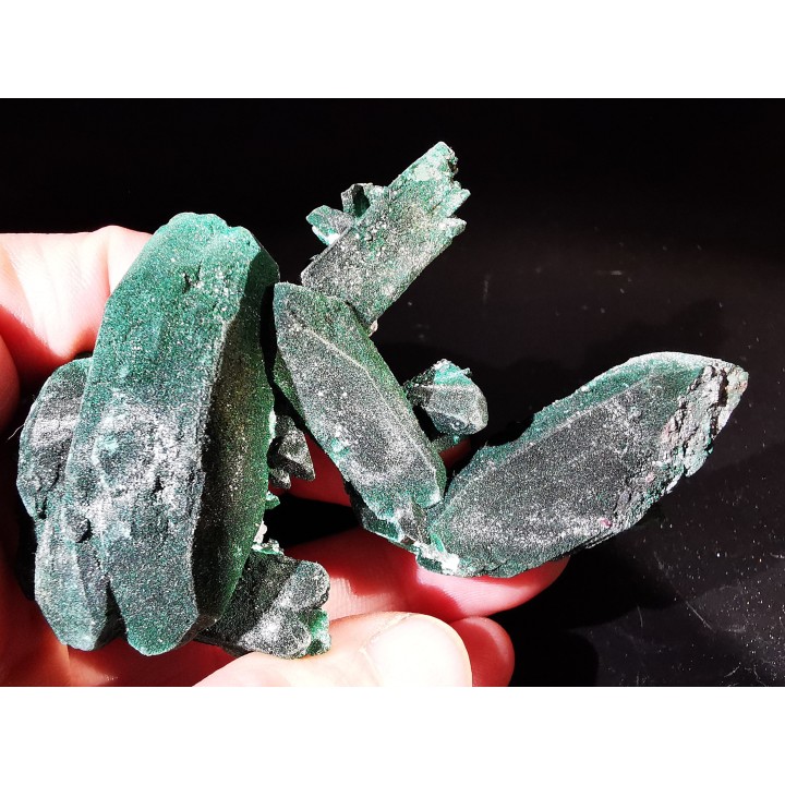 TOP cristal bitermine of Malachite   Tsuneb, Namibie